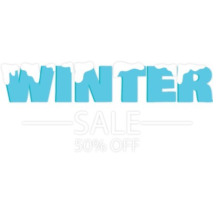 Snow Winter Sale blue